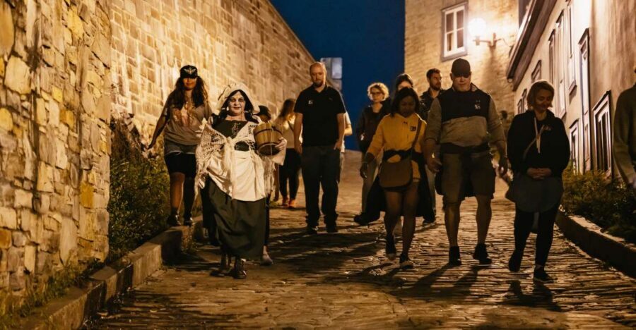 Quebec Interactive Street Theatre: "Crimes in New France" - What to Bring: Comfort, Warmth, and Rain Gear