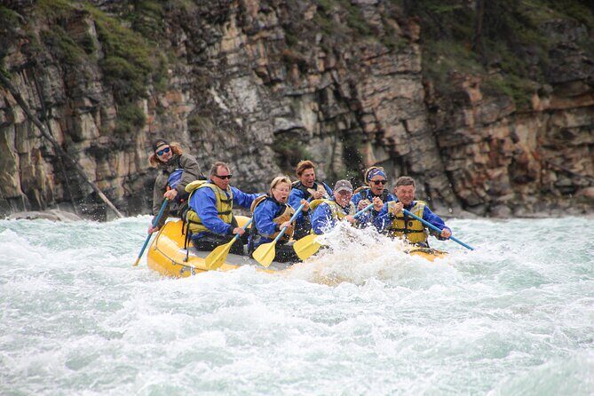 Rafting Athabasca Falls Run in Jasper - Athabasca Falls: The Fast Start That Sets the Mood