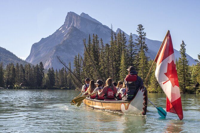 River Explorer | Big Canoe Tour in Banff National Park - Paddling Up: What the First Stretch Feels Like