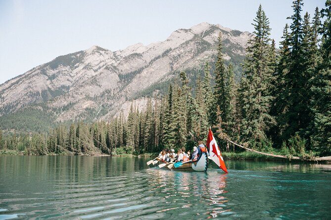 River Explorer | Big Canoe Tour in Banff National Park - Floating Back Down Through Banff National Park Views