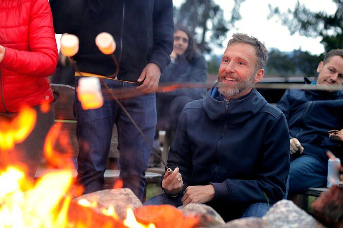 Rockies Winter Premium Tour - Kamloops campfire dinner and the Indigenous cultural talk