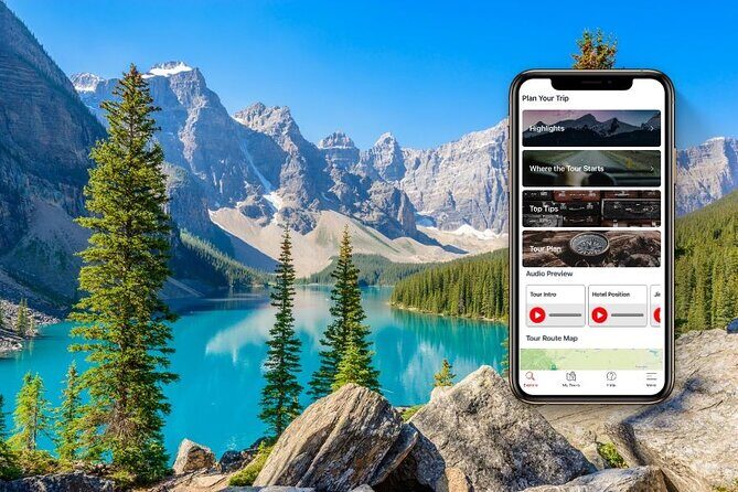 Self-Guided Audio Tours for the Canadian Rockies - Banff to Lake Louise via the slower 1A drive: Johnston Canyon and Moraine Lake