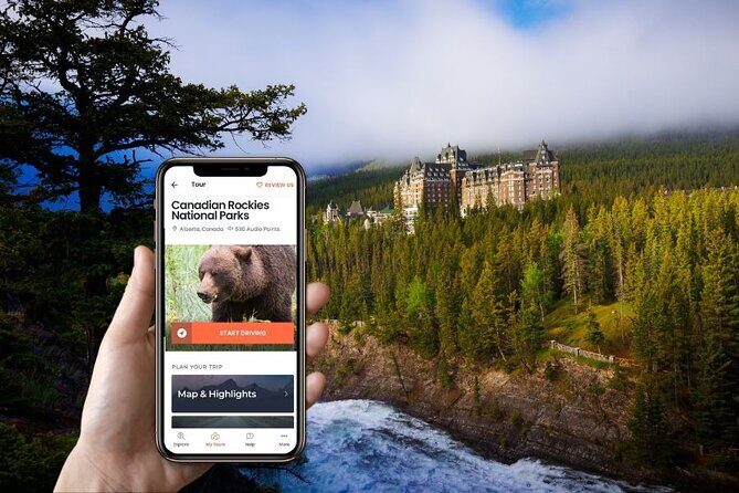 Self-Guided Audio Tours for the Canadian Rockies - How to run it day-of: download, charge, and keep tickets in mind