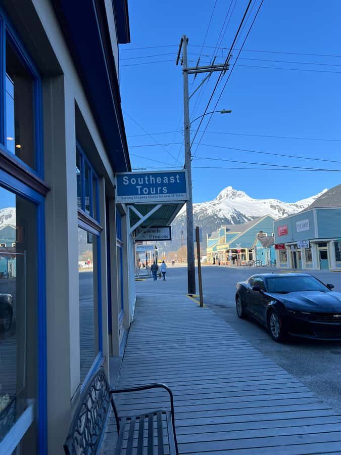 Skagway City & Mountain Summit Tour - Pitchfork Falls: a quick photo stop with a big “Alaska effect”