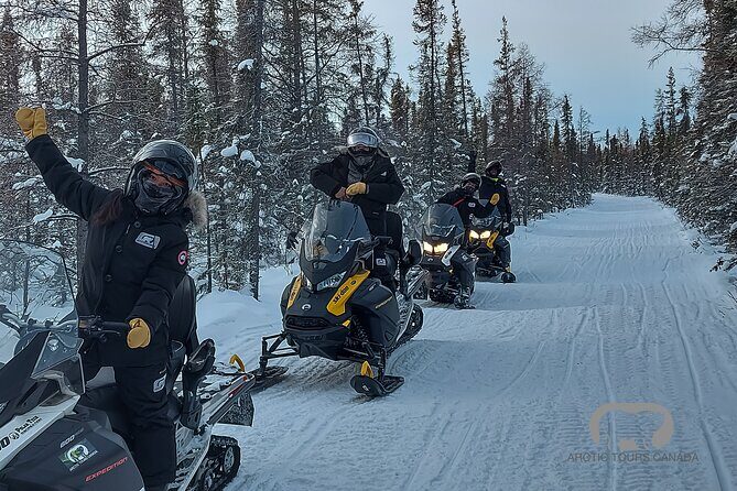 Snowmobile Tour from Yellowknife - “Photo Ops” Stops and the Joy of Getting Bumped (In a Good Way)