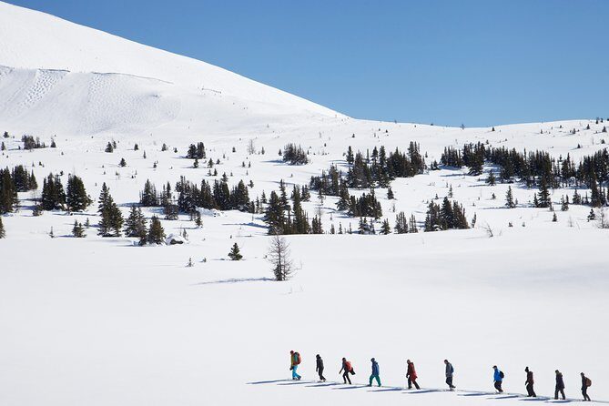 Snowshoeing on Top of the World - Gondola to Standish Mountain: the setup matters