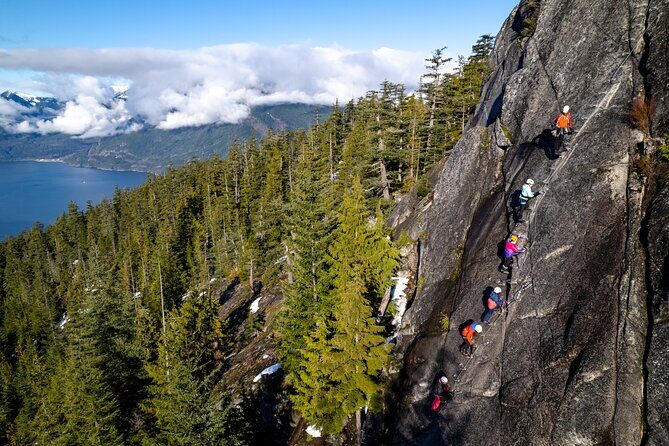 Squamish Via Ferrata Adventure - Meeting at Sea to Sky Gondola Summit Lodge and your first gear check