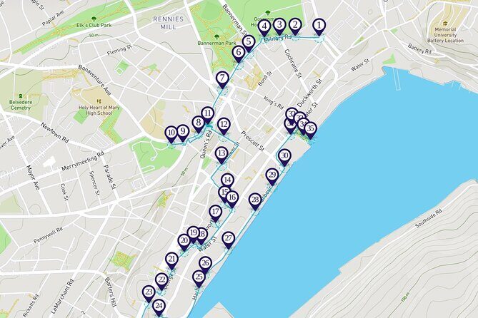 St. John's Audio Walking Tour - How the Audio Timing Plays With Real Walking