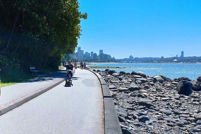 Stanley Park Bike Adventure with Lux Car Pick Up Affordable Easy - Lions Gate Bridge to Brockton Point Lookout: where photos happen