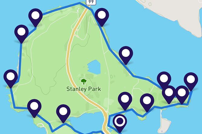 Stanley Park Seawall E-scooter Rental with Self Guided map - The Stanley Park Seawall Loop With Audiome Landmarks