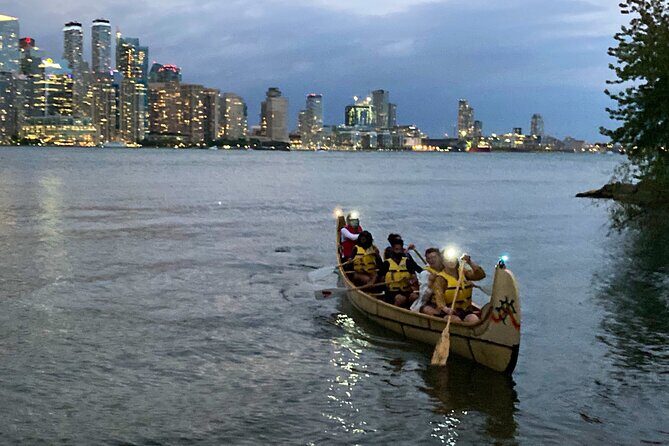 Sunset Canoe Tour of the Toronto Islands - First stretch: learning strokes and hearing fur trade stories