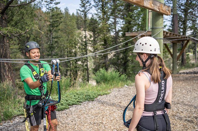 Thrilling 2-Hour Zipline Tour in Radium Hot Springs - The Wetlands and Purcell Mountain Range Platform Moment