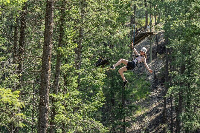 Thrilling 2-Hour Zipline Tour in Radium Hot Springs - Line 6 Game and the Start of the Walking Trail