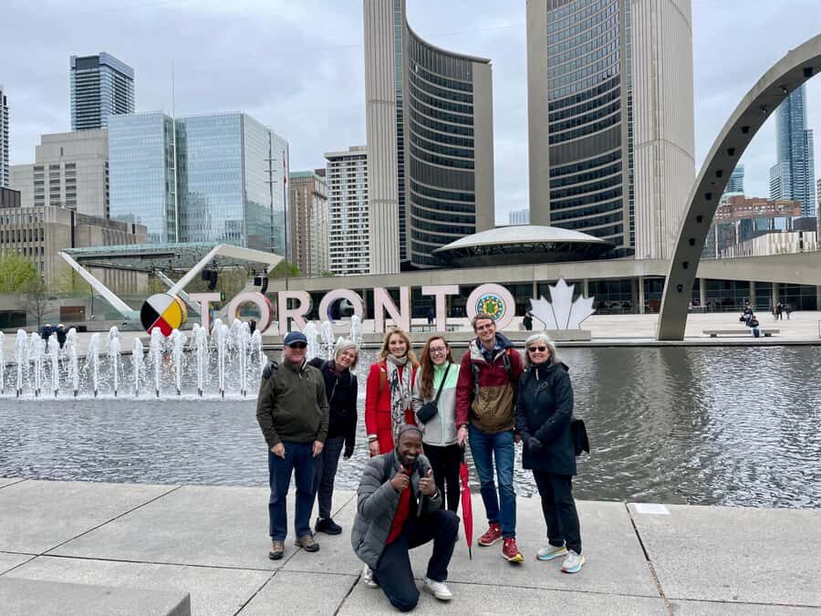 Toronto Discovery District Highlights Tour | 2-Hour - Starting at Nathan Phillips Square: City Hall, Spirit Garden, and sharp photo angles