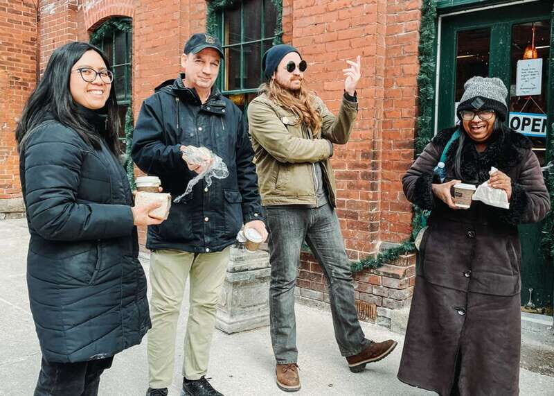Toronto: Distillery District Breakfast Walking Tour - Stop 1: Coffee or tea at the first café (about 15 minutes)