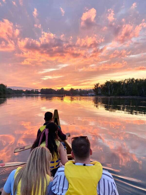 Toronto Islands: Sunset Canoe Tour - Lagoons, calm waterways, and what “stable comfort” feels like