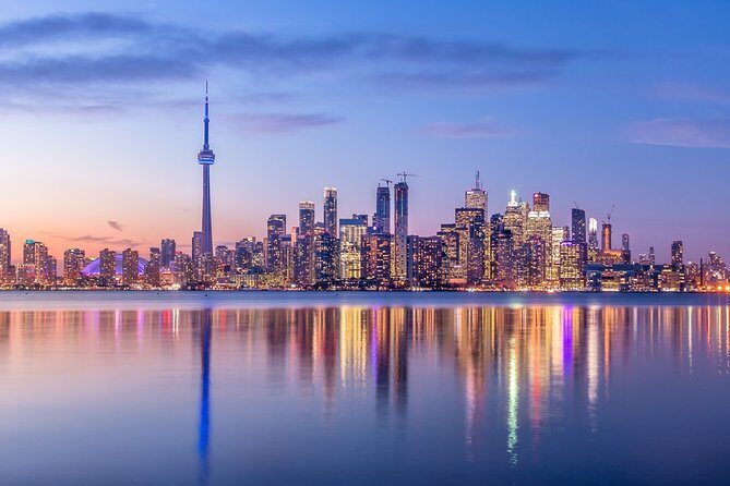 Toronto Premium Night Driving Tour with CN Tower - Little India drive and the Broadview-Gerrard skyline viewpoint