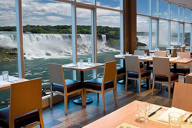 Tour of Niagara Falls with Cruise and Lunch from Toronto - Sheraton Fallsview lunch: great view, mixed buffet reality