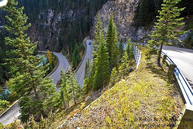 Tour of Yoho National Park See Canada's Second Highest Waterfall - Marble Canyon in Kootenay National Park: boardwalk views over turquoise rushing water