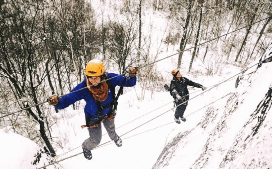 Tyroparc: Via Ferrata and Hiking in the Laurentians - The Descent: About 700 Meters Back to Base Camp