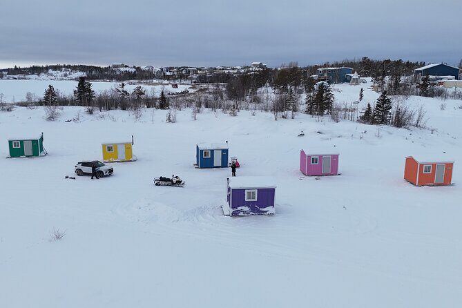 Ultimate Ice Fishing with Lunch - The warm tent setup: what 2.5–3 hours of ice fishing feels like
