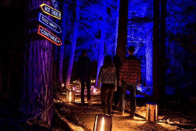 Vallea Lumina Multimedia Evening Experience - The trail route: distance, stairs, and why the first half matters
