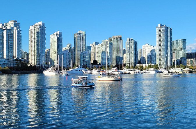 Vancouver False Creek Ferry Tour - English Bay ships at anchor: the western payoff you can feel