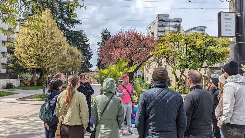 Vancouver: LGBTQ2+ History Tour in the West End - Passing through Nelson Park and community landmarks