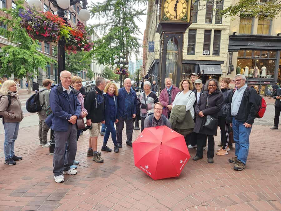 Vancouver: Private Walking Tour of City Highlights | 3-Hour - Olympic Torch and Jack Poole Plaza: the waterfront story behind the skyline