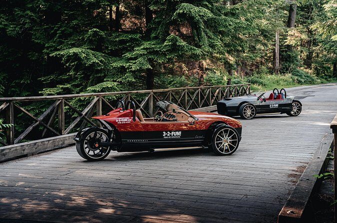 Vancouver Signature Highlights Open Air Roadster Tour - Burrard Bridge drive: the moment the city feels bigger