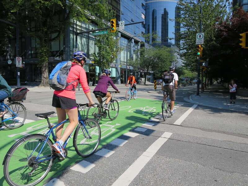 Vancouver: Stanley Park & Downtown Bike Tour - Robson Square to Vancouver Art Gallery Plaza: modern downtown edges and real civic space