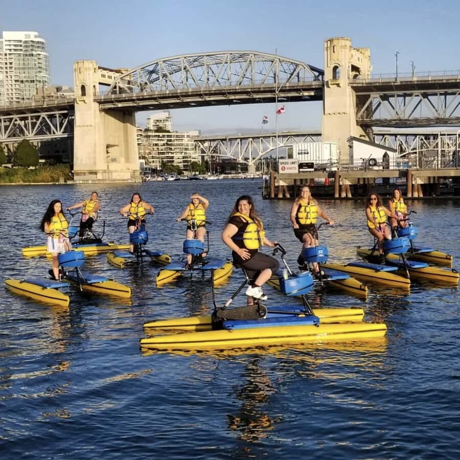 Vancouver: Water Bike Rental in False Creek - False Creek Water Bikes: What You Really Get in 60 Minutes