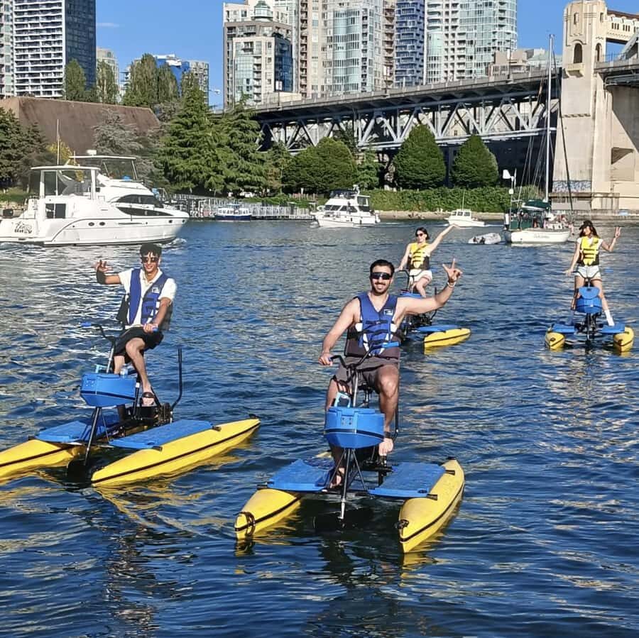 Vancouver: Water Bike Rental in False Creek - Where You Meet in Vancouver (Vanier Park and the Coast Guard landmark)