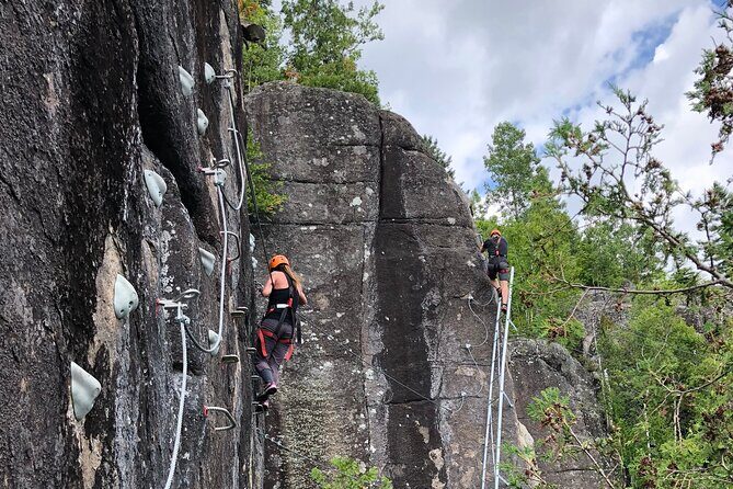 Via Ferrata Mont-Catherine - What to expect during the via ferrata portion
