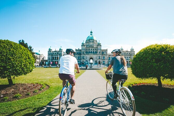 Victoria City Highlights 3 Hour Bike Tour, eBike Upgrade Avail. - Meeting at Toonie Tours Victoria and getting ready to ride