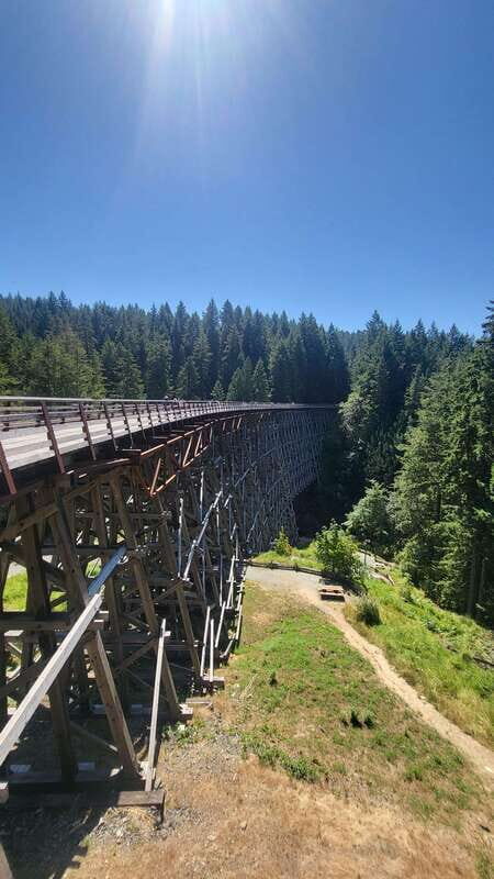 Victoria Waterfall, Skywalk, Beach Picnic, Castle and Whales - The Malahat Highway and the Malahat Skywalk Tower at 250m