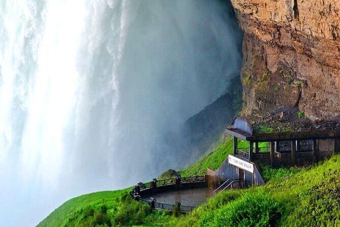 VIP "Adult Only" Tour Package includes the Boat to the Falls - Niagara City Cruises Boat to the Falls: the Canadian Horseshoe from up close