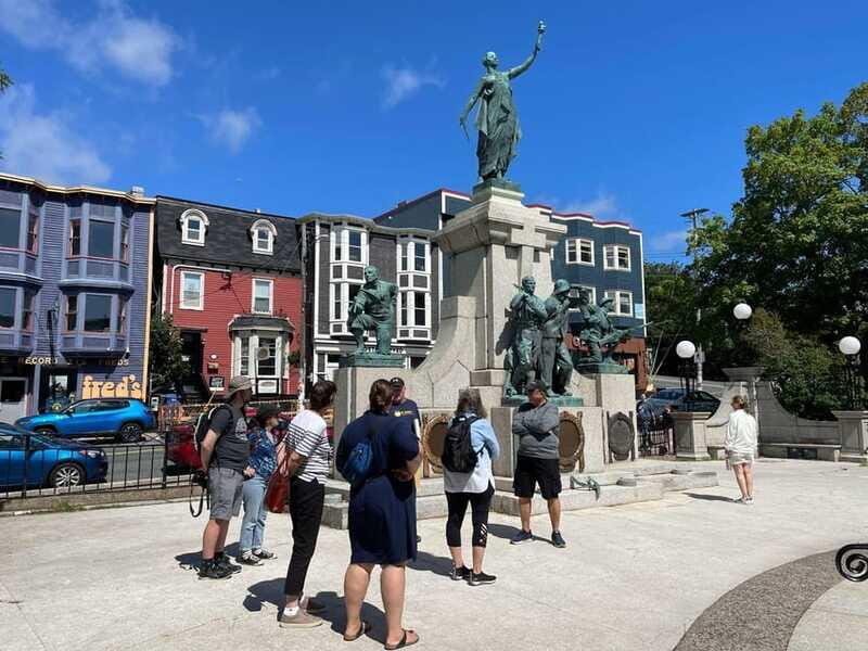 Walking on Water - 90min Downtown St. John's Tour - The remote-control cornerstone site: an oddball detail that’s worth the stop
