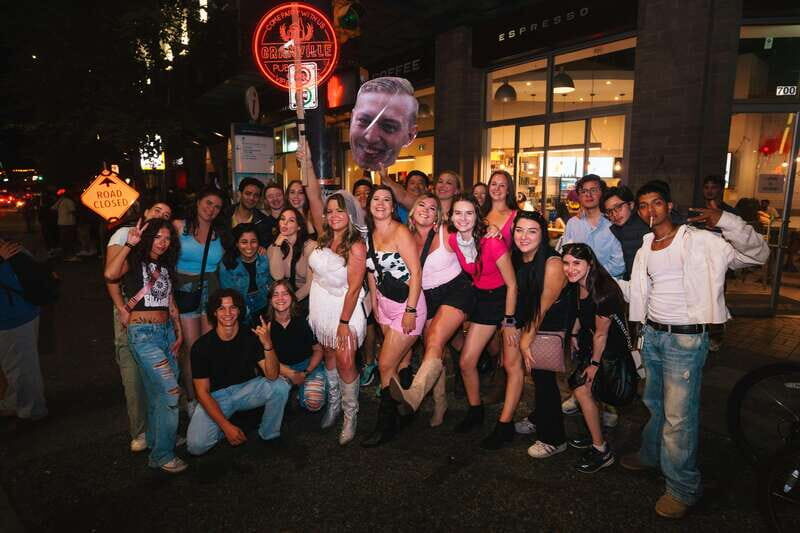 West Coast Party Crawl - Route B - The route, stop by stop: what each venue gives you