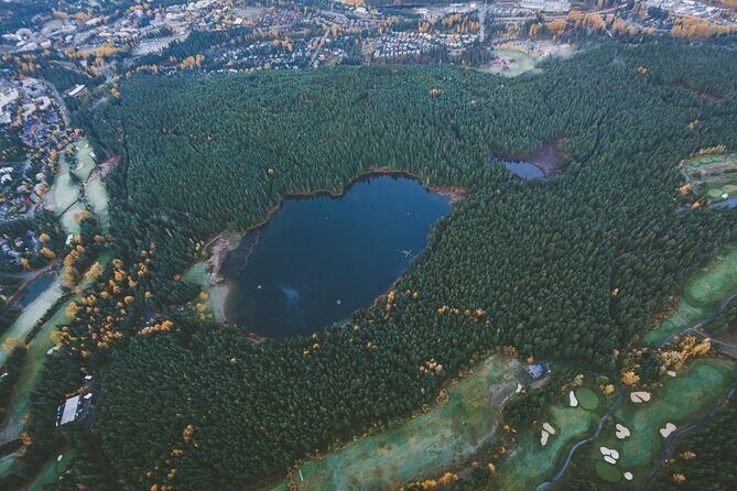 Whistler Helicopter Tour - Stop 1: Whistler Valley lakes from a birds-eye perspective