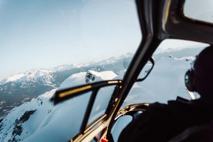Whistler Helicopter Tour: Glaciers and Black Tusk - Cheakamus Glacier: Blue Crevasses and Jagged Ice Detail