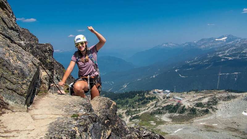 Whistler: Whistler Mountain Via Ferrata Climbing Experience - The gear fit and lanyard lesson: the safety brain you need
