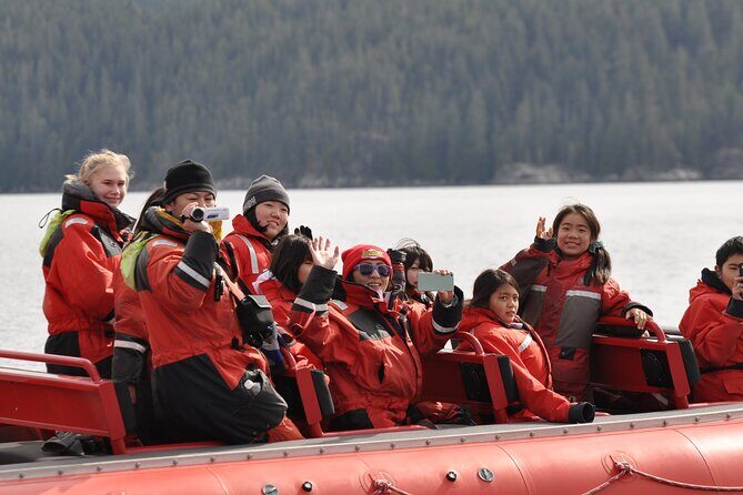 Zodiac Boat Whale and Wildlife 6-Hour Tour from Campbell River - Lunch, hot drinks, and the floater suit: built for the real cold